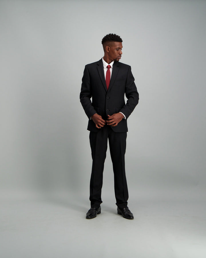 Men's Slim Fit Suit Trouser - Black