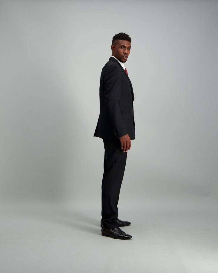 Men's Slim Fit Suit Trouser - Black
