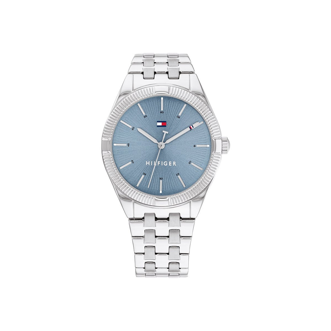 Rachel 34Mm Watch Case With Blue Dial And Stainless Steal Bracelet