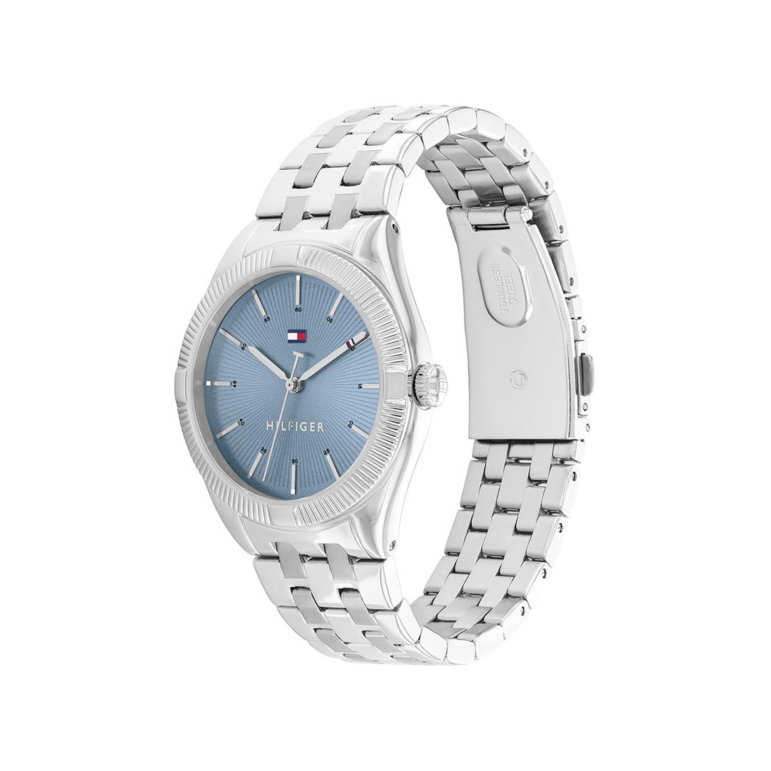 Rachel 34Mm Watch Case With Blue Dial And Stainless Steal Bracelet