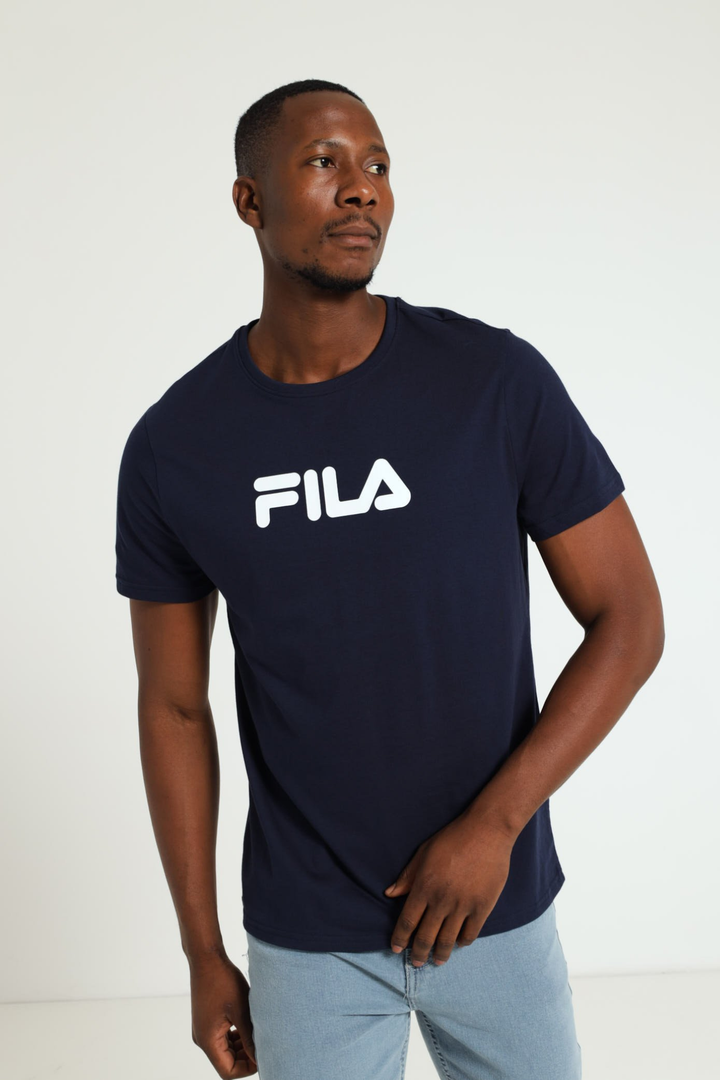 Mono Deckle Tee - Navy