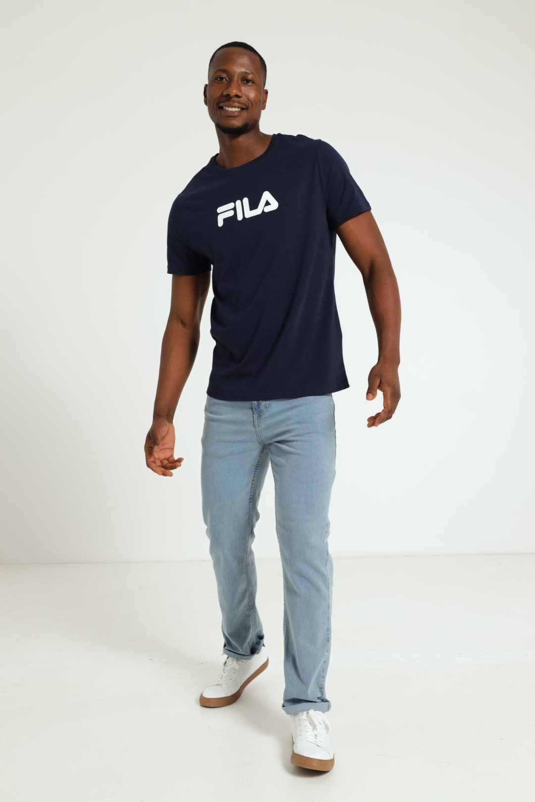 Mono Deckle Tee - Navy