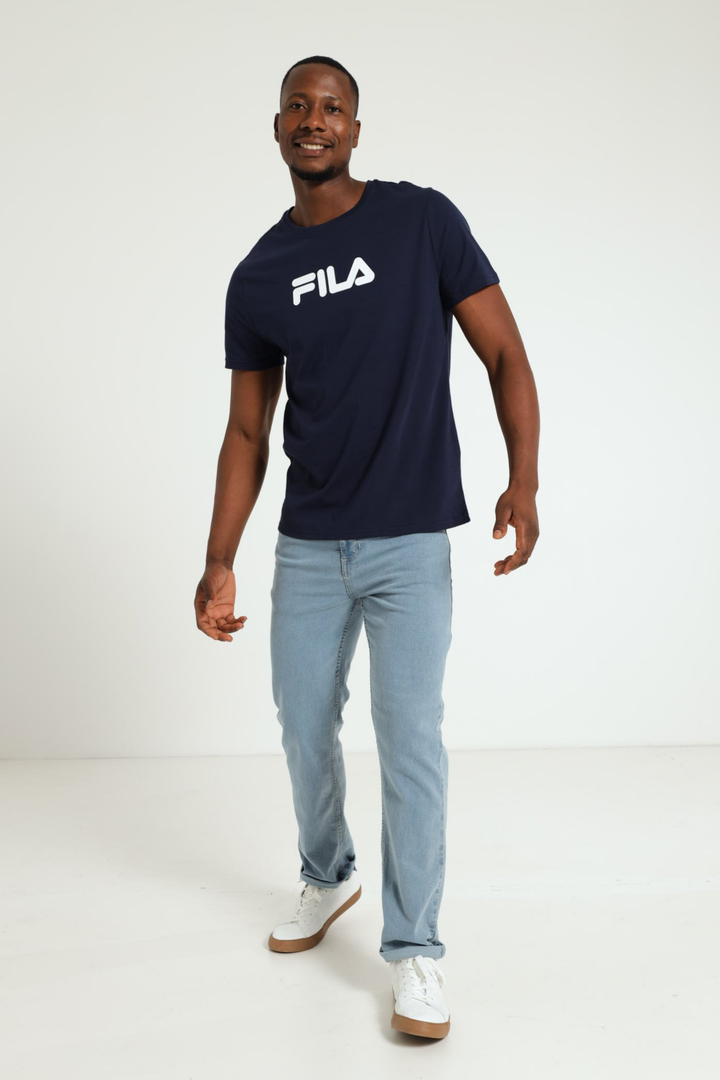 Mono Deckle Tee - Navy