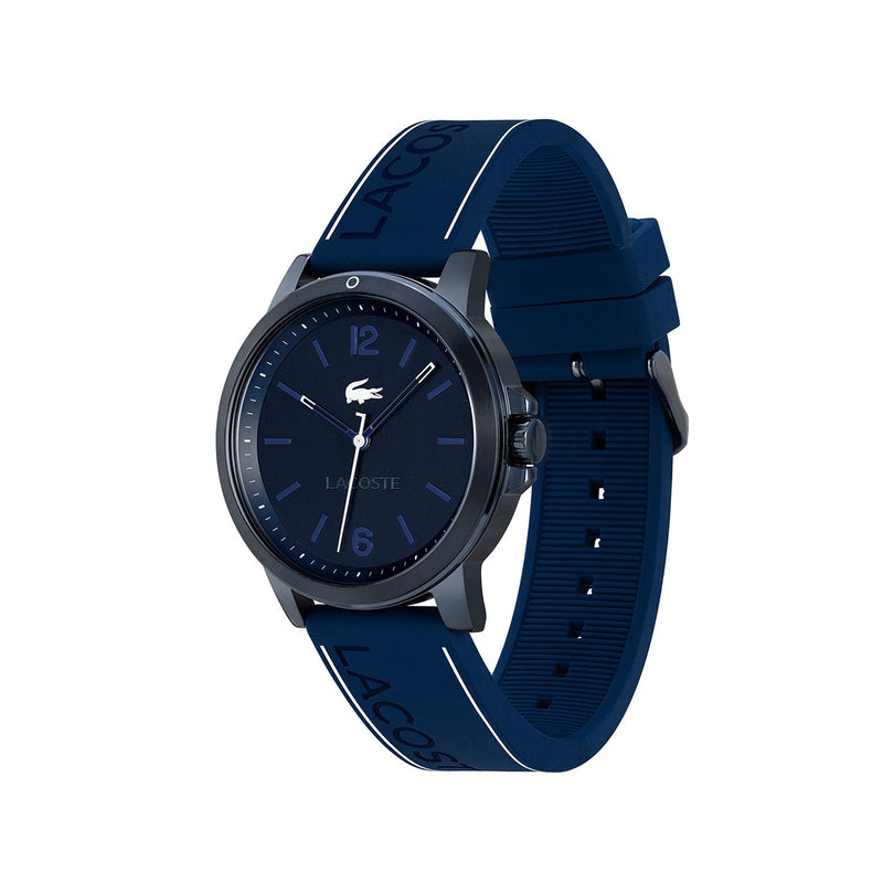 Court Ip Dark Blue Watch Case With Blue Dial & Blue Silicone