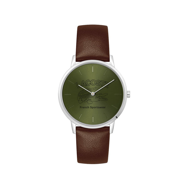 Crocorigin Watch With Brown Leather Strap