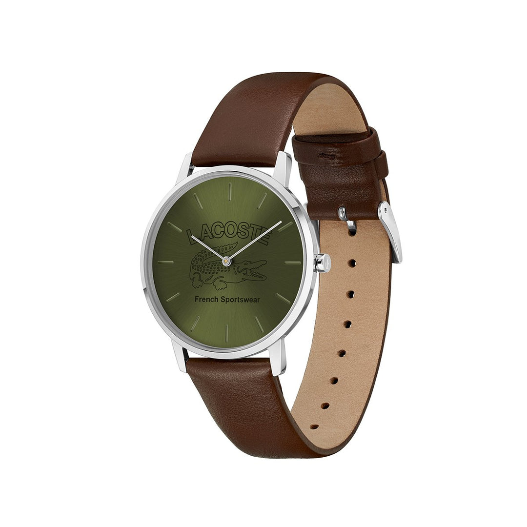 Crocorigin Watch With Brown Leather Strap