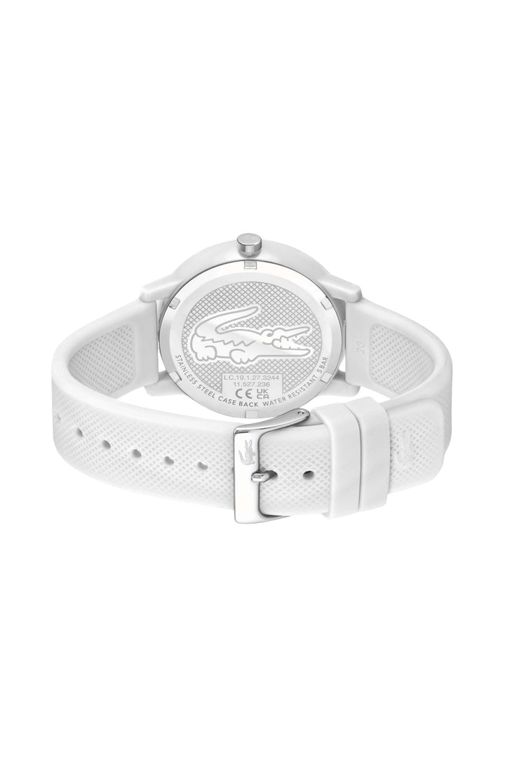 Lacoste White Watch Case And White Silicone Strap