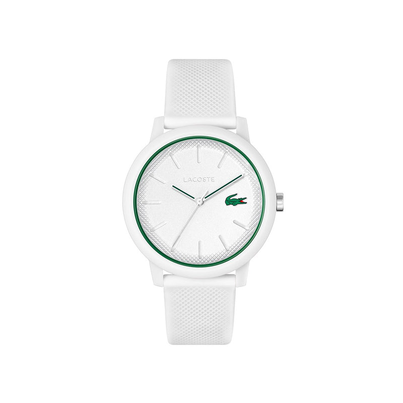 Lacoste White Watch Case And White Silicone Strap