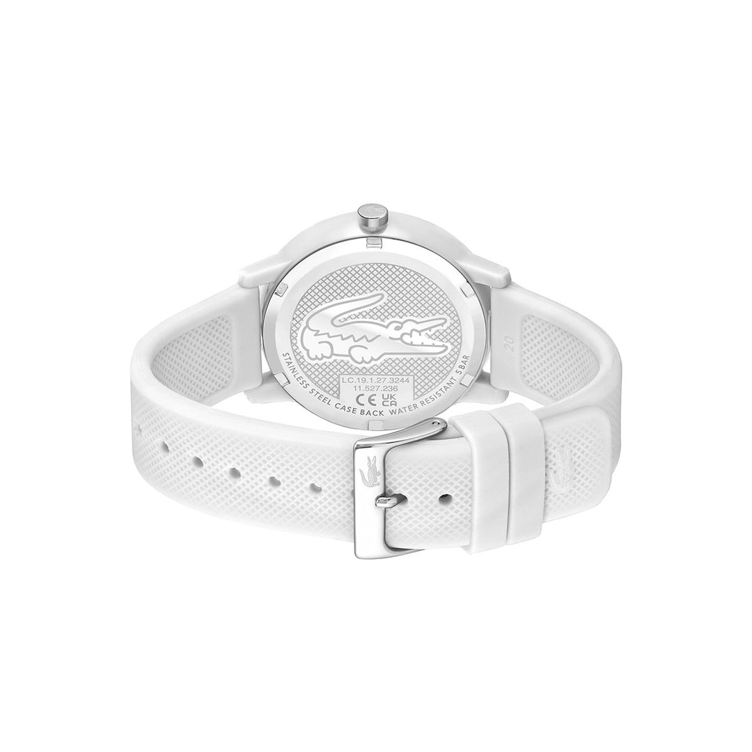 Lacoste White Watch Case And White Silicone Strap