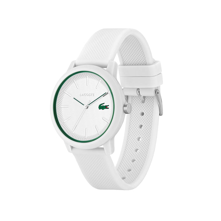 Lacoste White Watch Case And White Silicone Strap