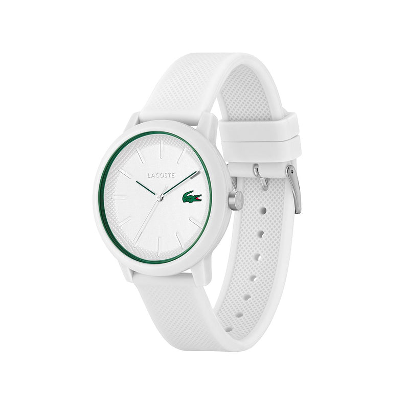 Lacoste White Watch Case And White Silicone Strap