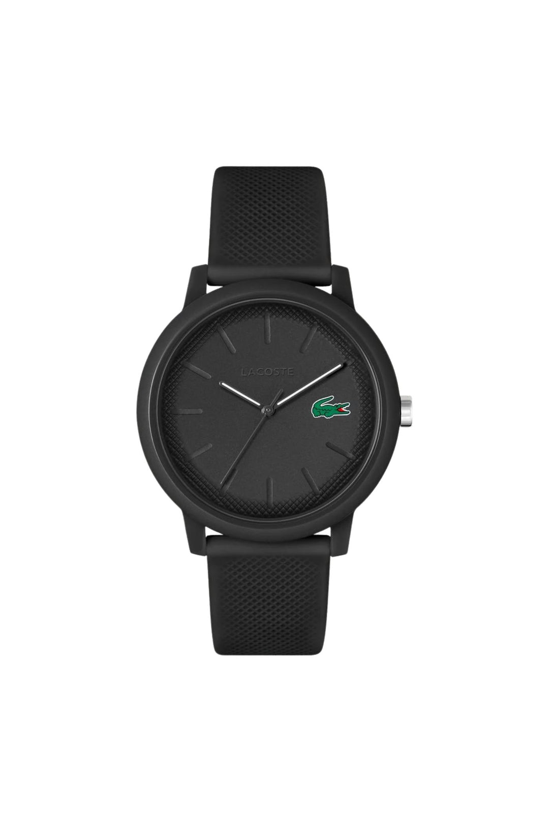 Lacoste Black Watch Case With Black Silicone Strap