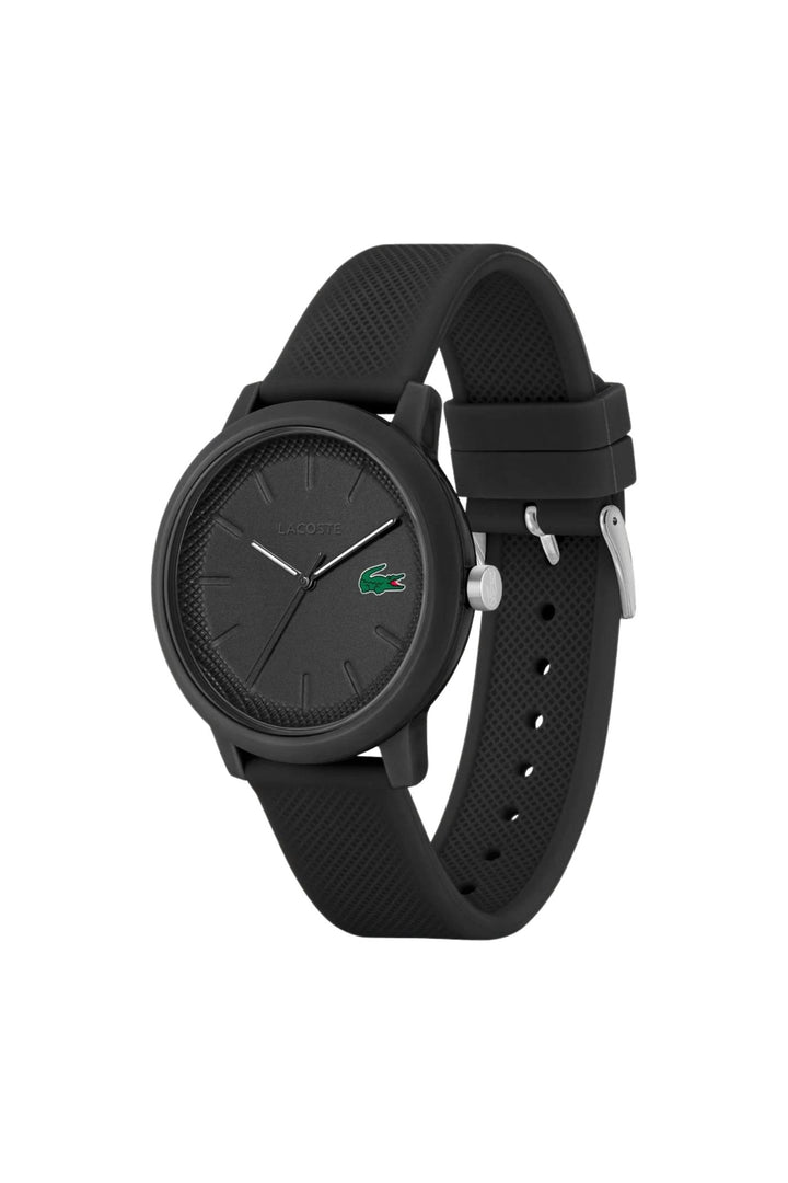 Lacoste Black Watch Case With Black Silicone Strap