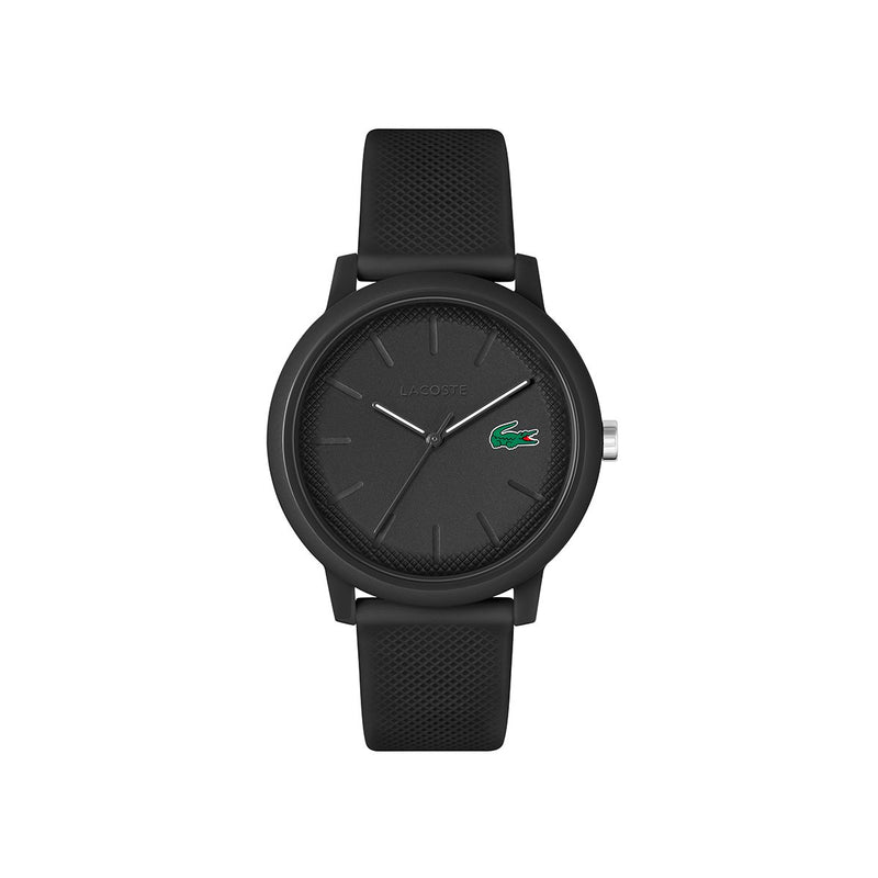 Lacoste Black Watch Case With Black Silicone Strap