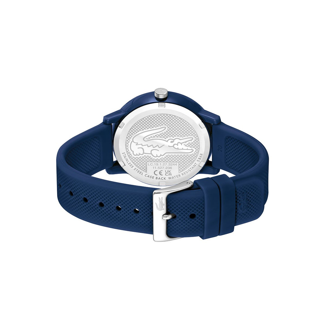Lacoste Navy Watch Case With Matching Navy Silicone Strap