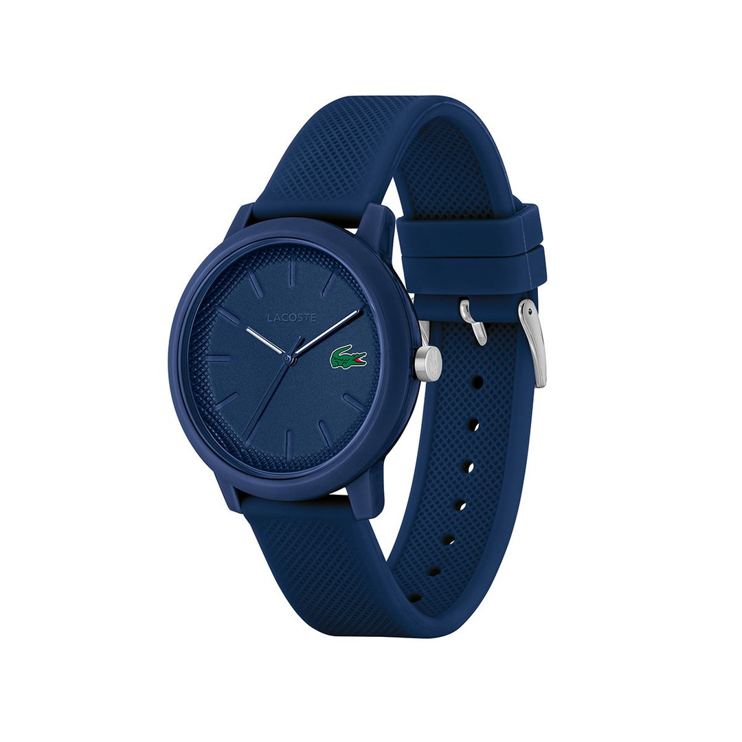 Lacoste Navy Watch Case With Matching Navy Silicone Strap