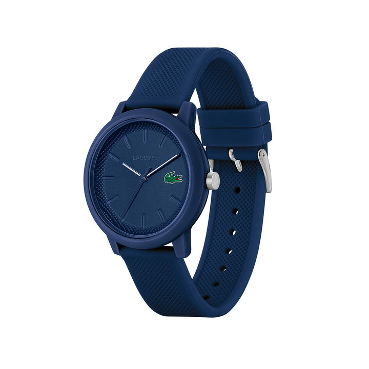 Lacoste Navy Watch Case With Matching Navy Silicone Strap