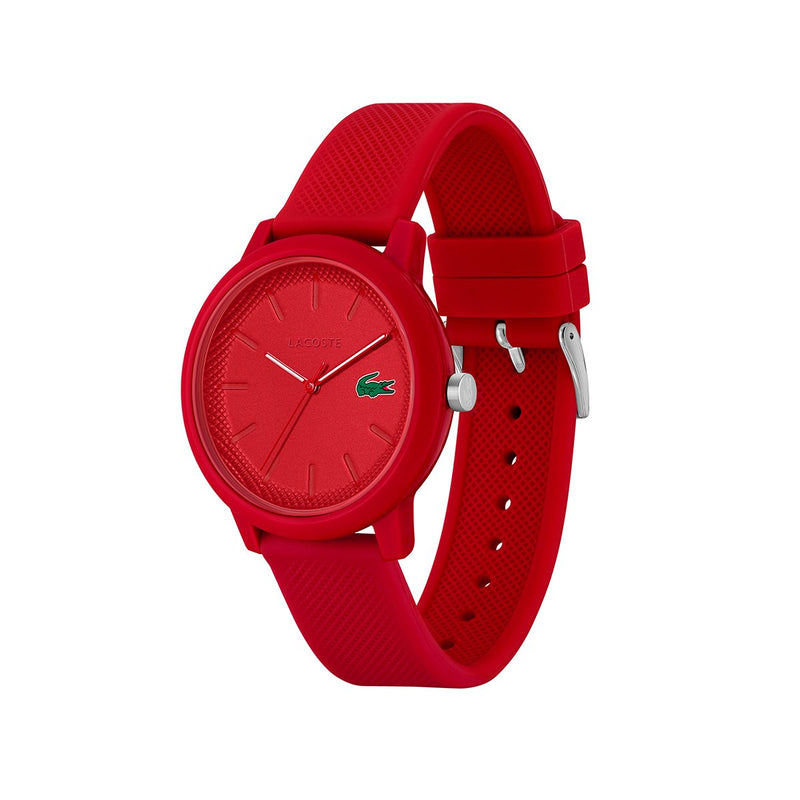 Lacoste Red Watch Case And Matching Red Silicone Strap