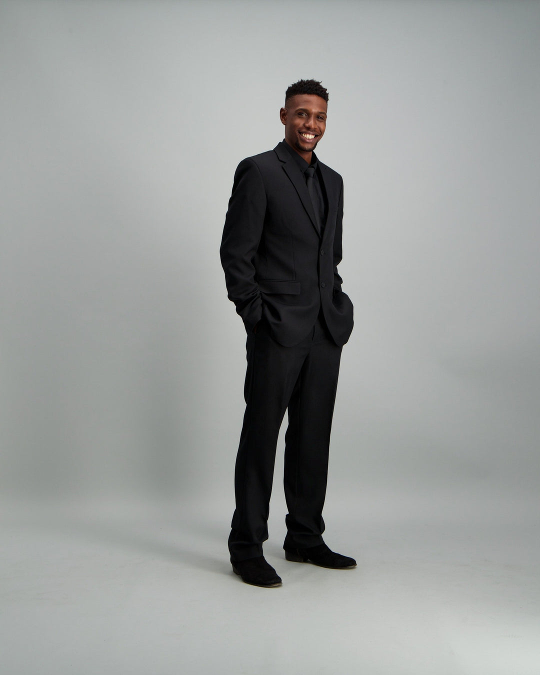 Men's Regular Fit Suit Trouser - Black