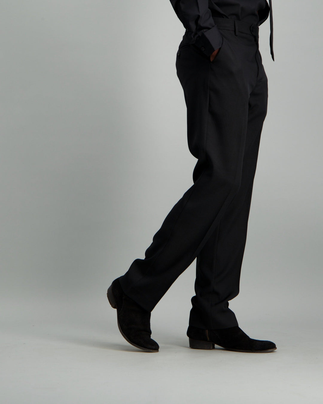 Men's Regular Fit Suit Trouser - Black