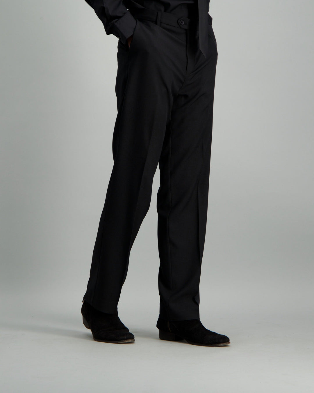 Men's Regular Fit Suit Trouser - Black