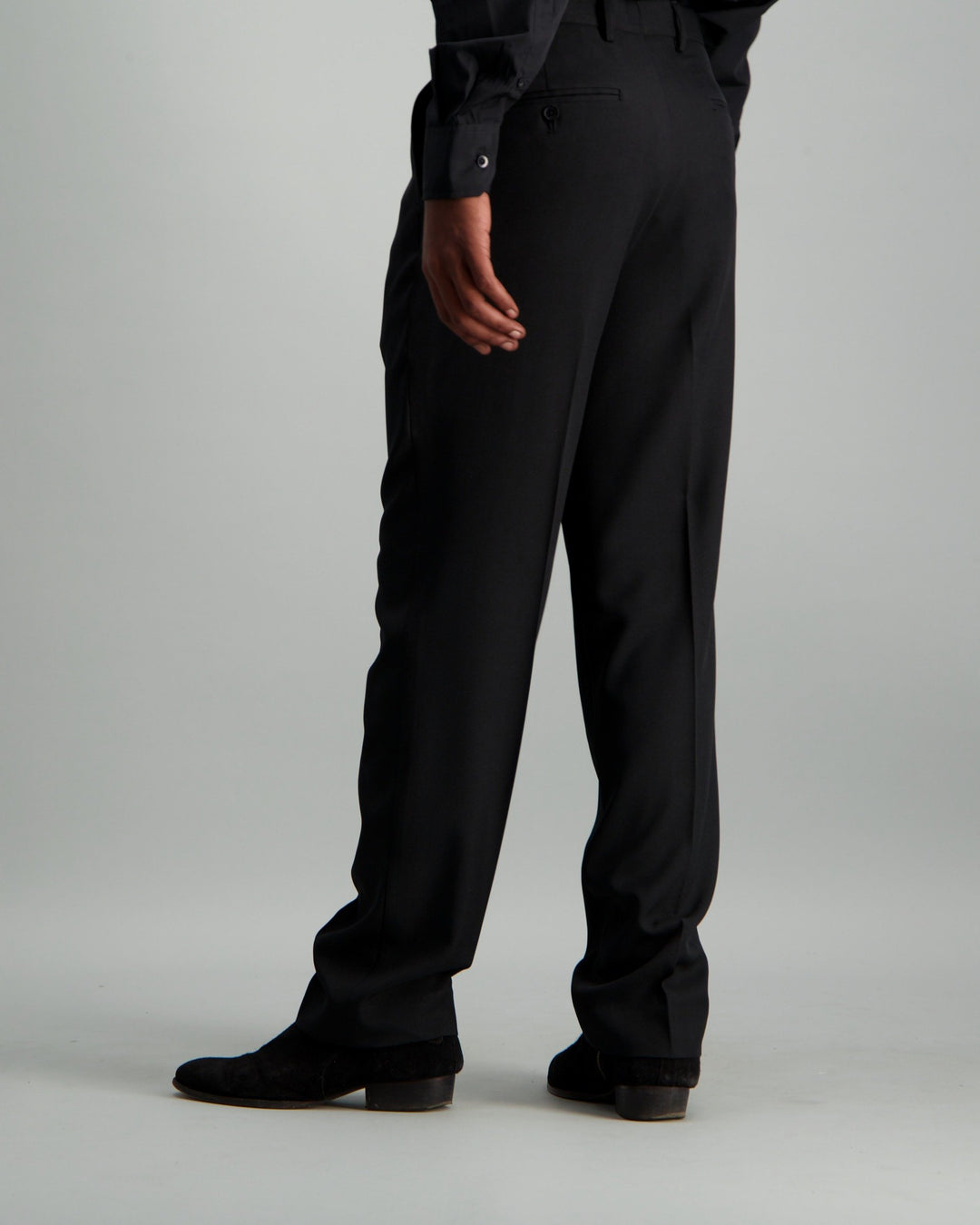 Men's Regular Fit Suit Trouser - Black