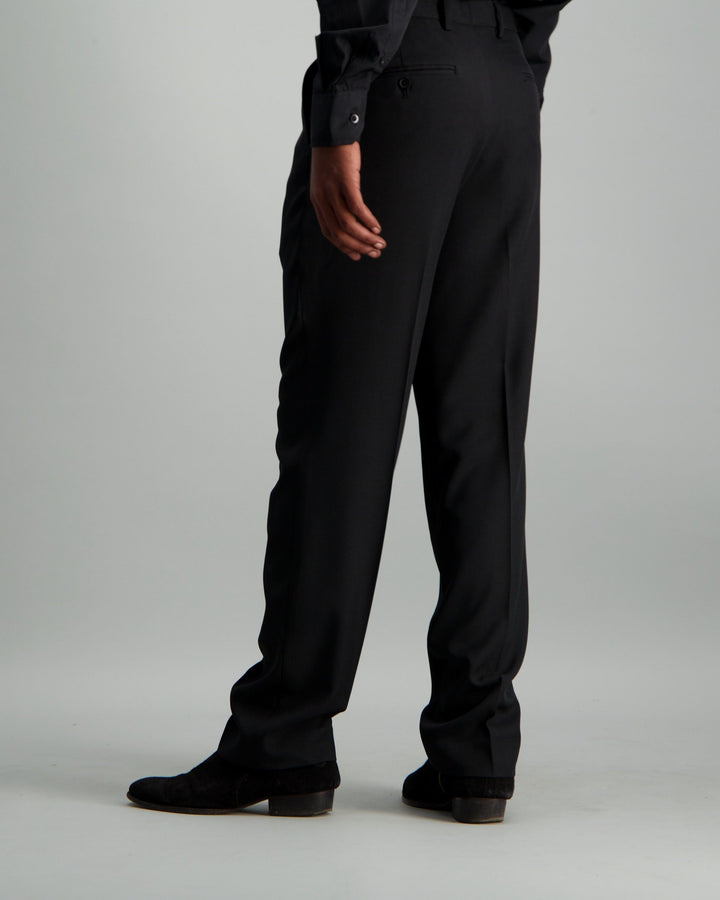 Men's Regular Fit Suit Trouser - Black