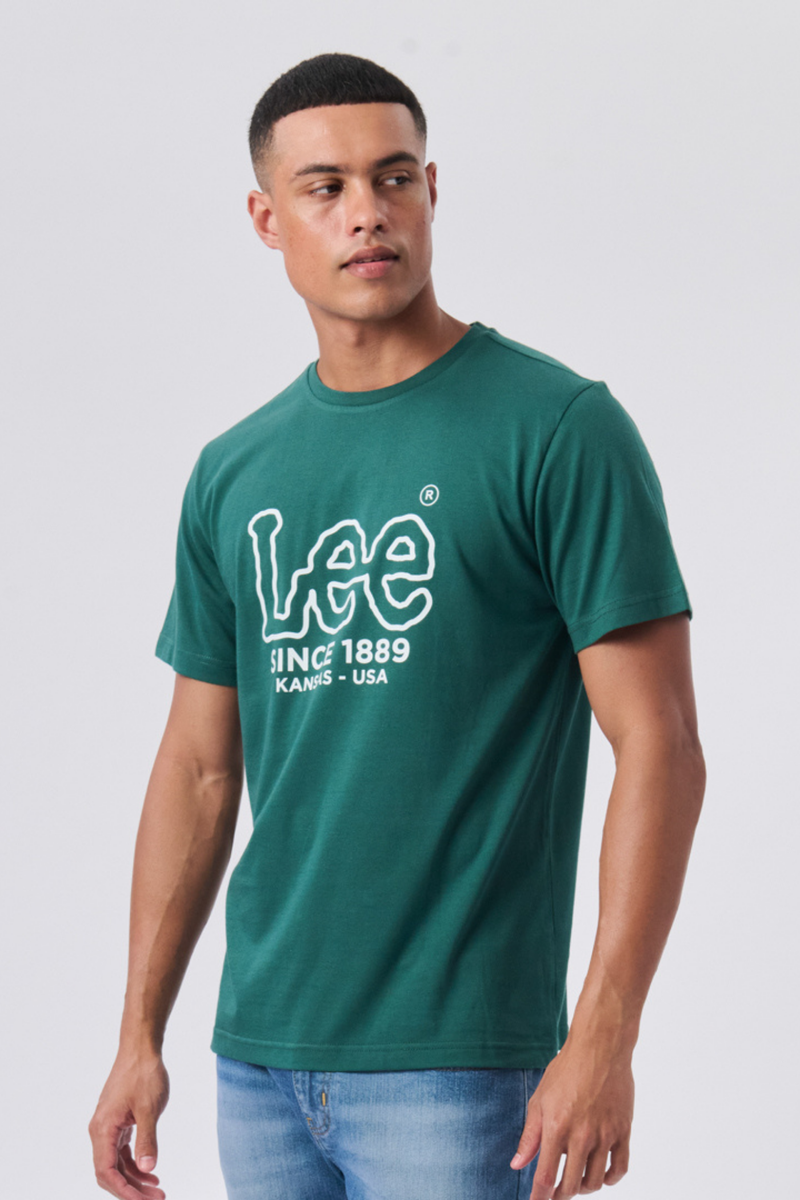 Outline Logo Tee - Green