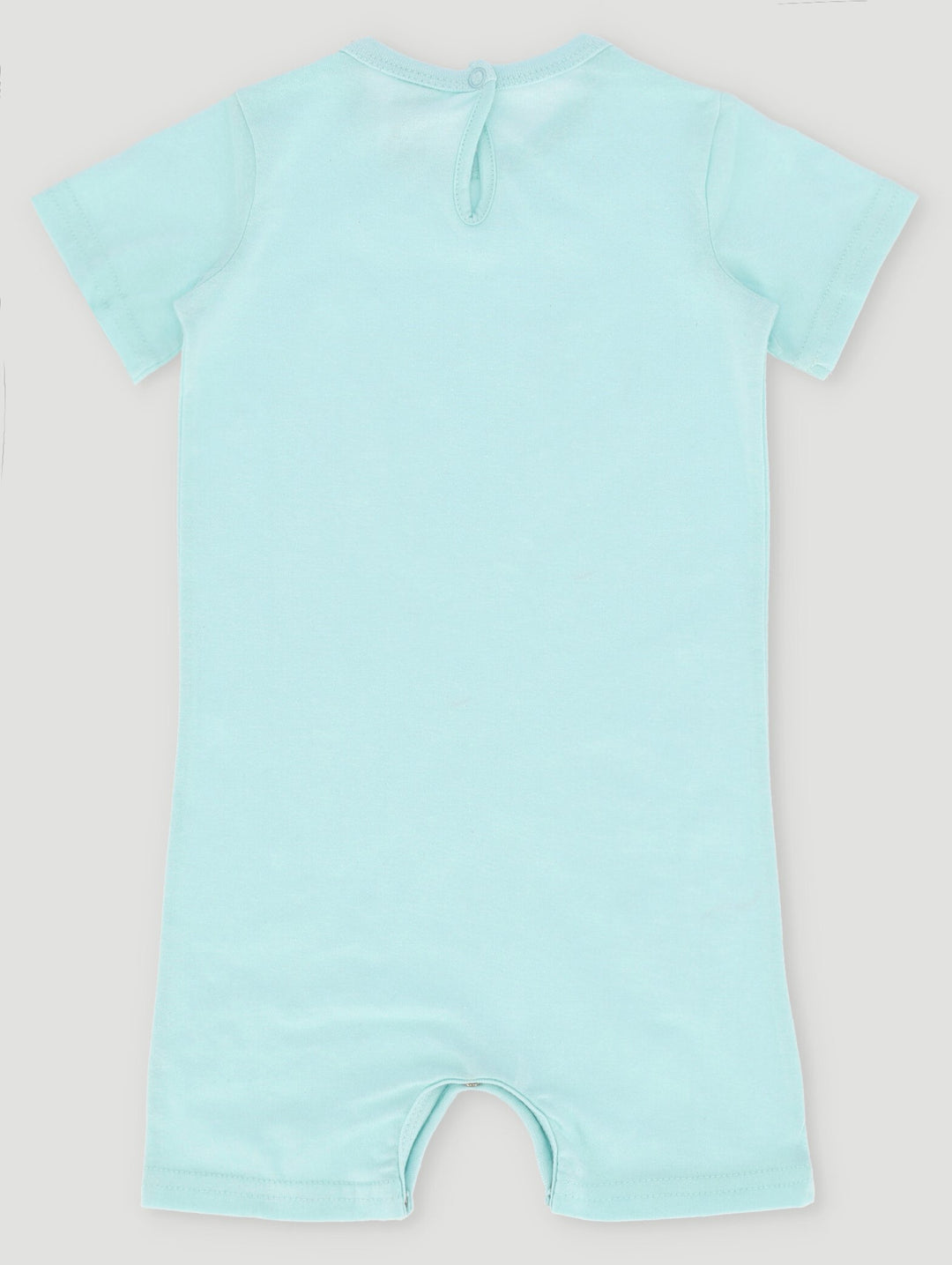 Short Sleeve Bunny Romper - Aqua