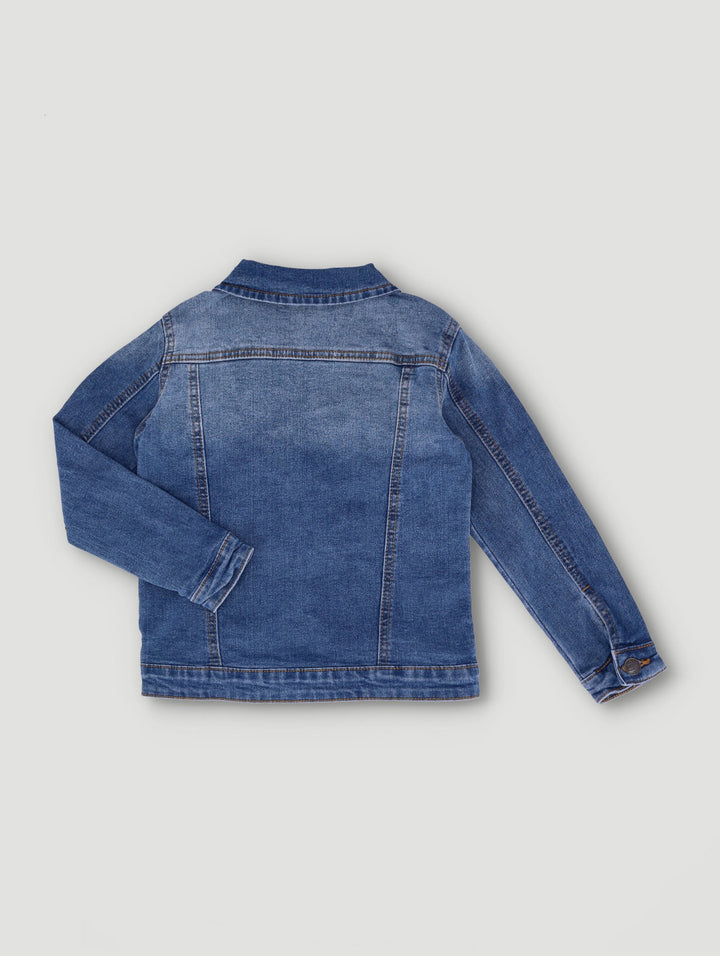 Pre-Boys Denim Jacket - Mid Blue