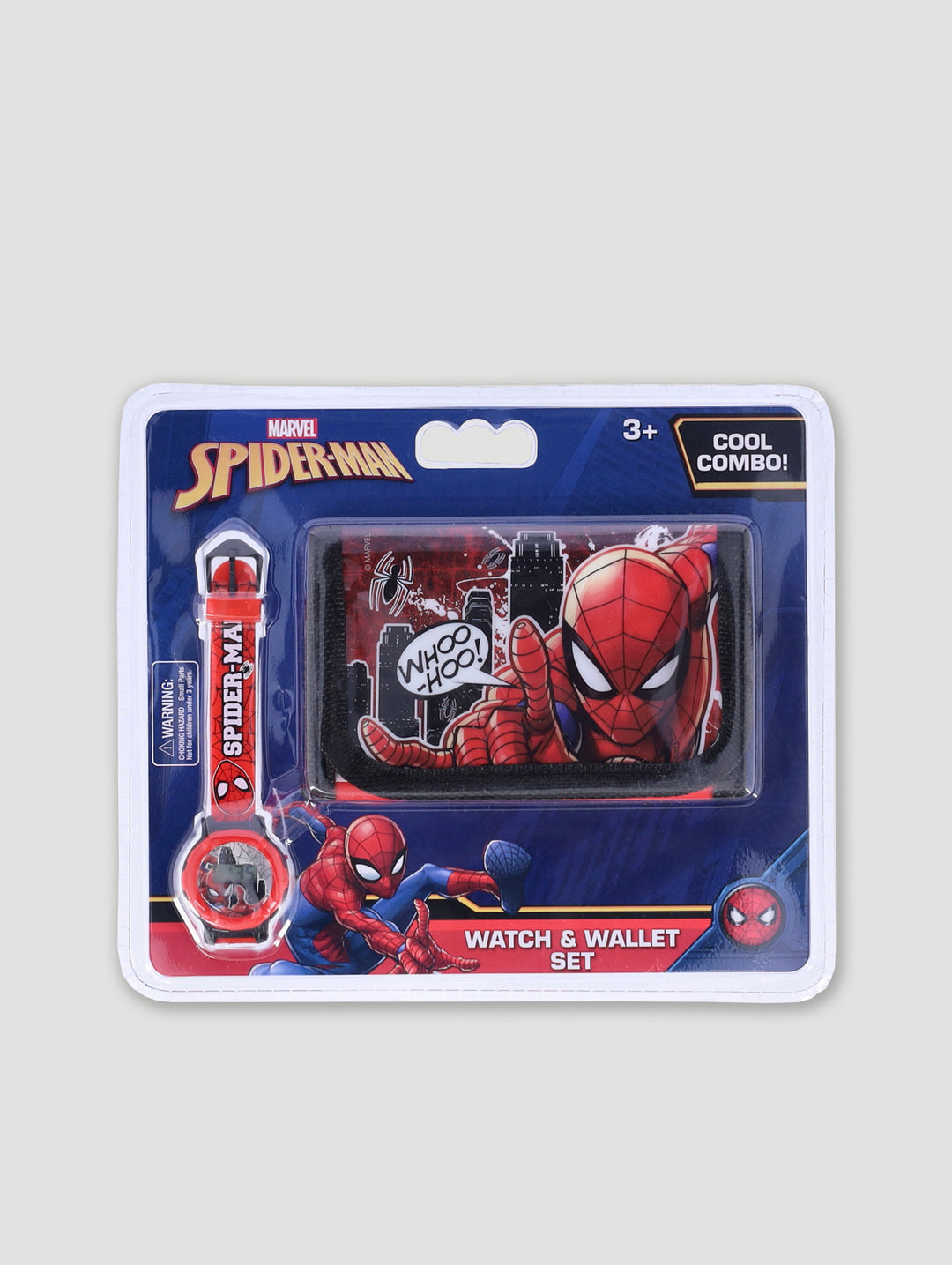 Pre-Boys Spiderman Watch & Wallet Set - Black