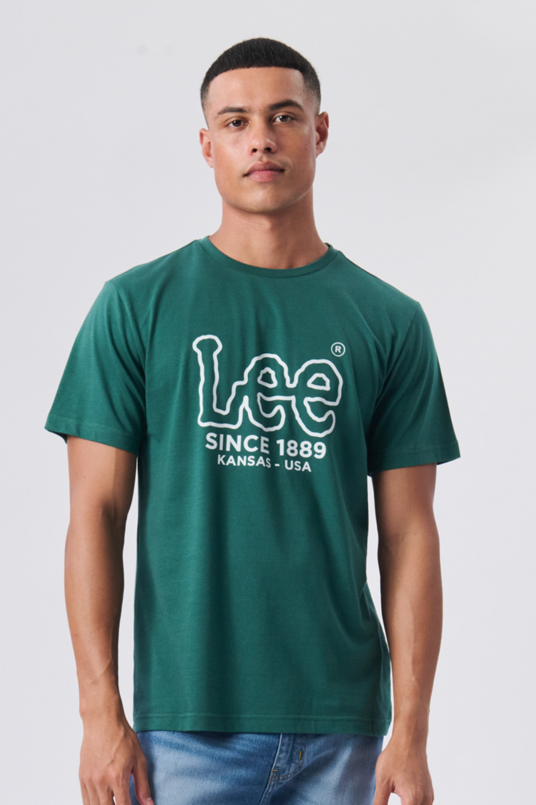 Outline Logo Tee - Green