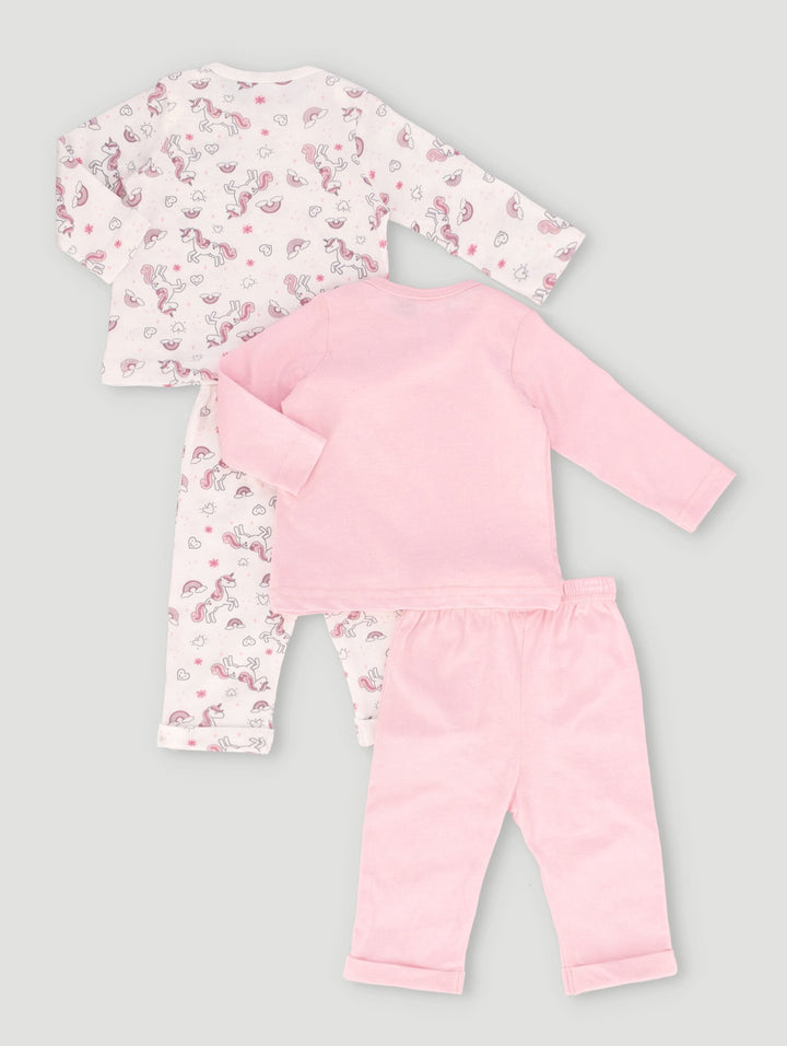 Baby Girls 2 Pack Sleepwear Set - Pink