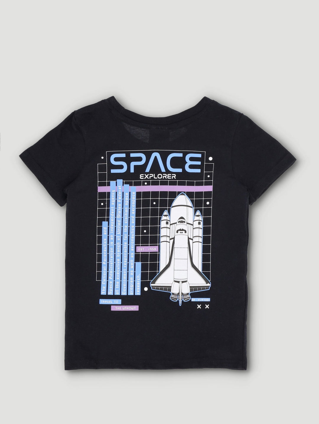 Pre-Boys Nasa Tee Black