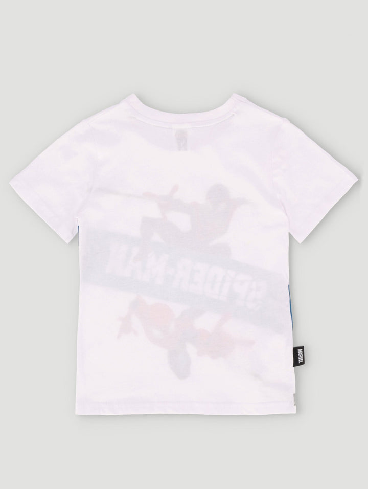 Pre-Boys Spiderman Marvel 100 Tee - White