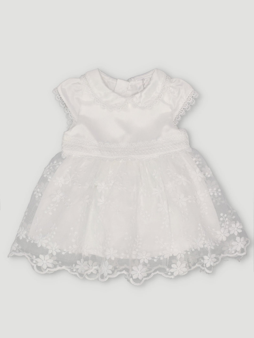 Baby Girls Christening Dress - White