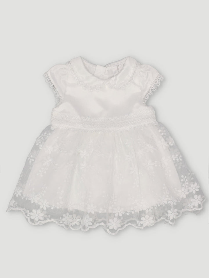 Baby Girls Christening Dress - White
