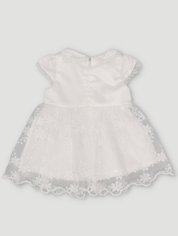 Baby Girls Christening Dress - White