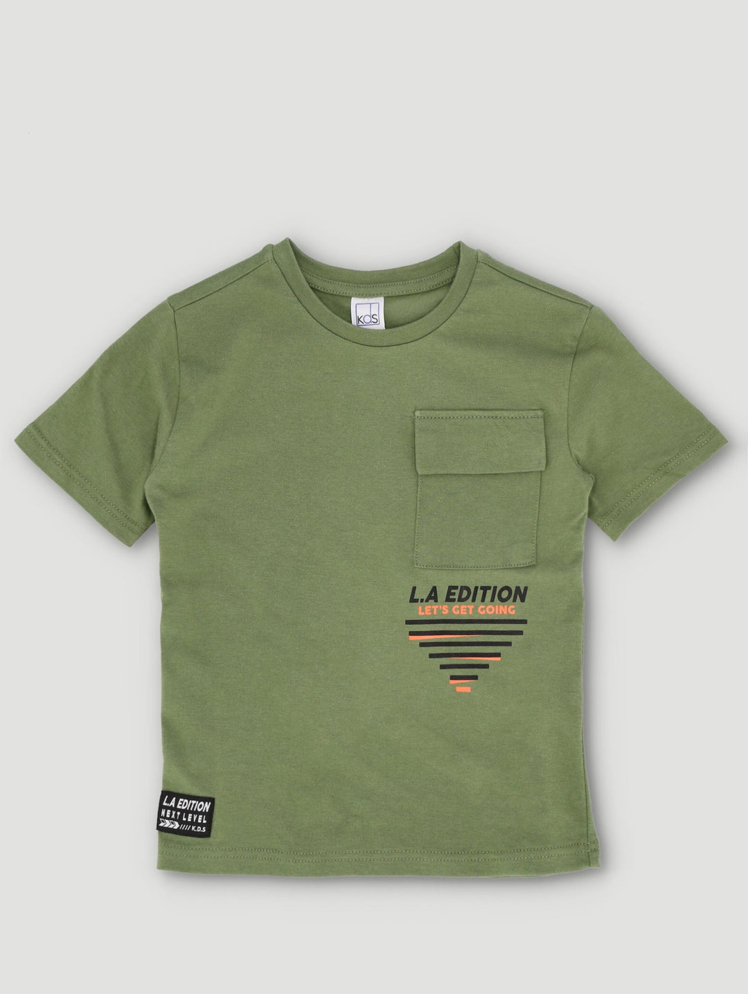 Pre-Boys Fashion Oversized Tee - Olive