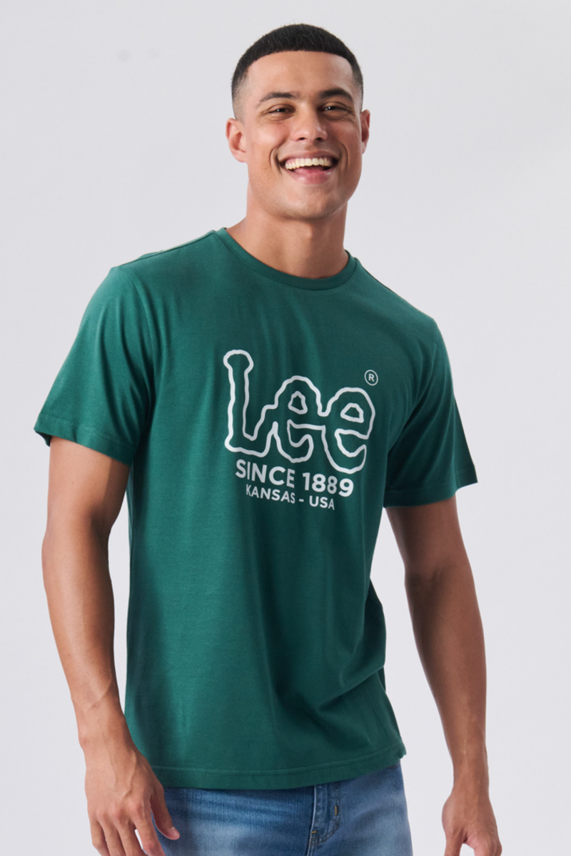 Outline Logo Tee - Green