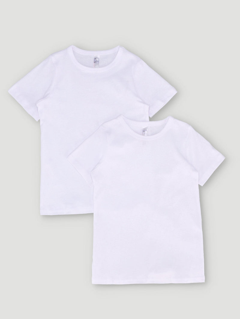 Pre-Boys 2 Pack Vest - White