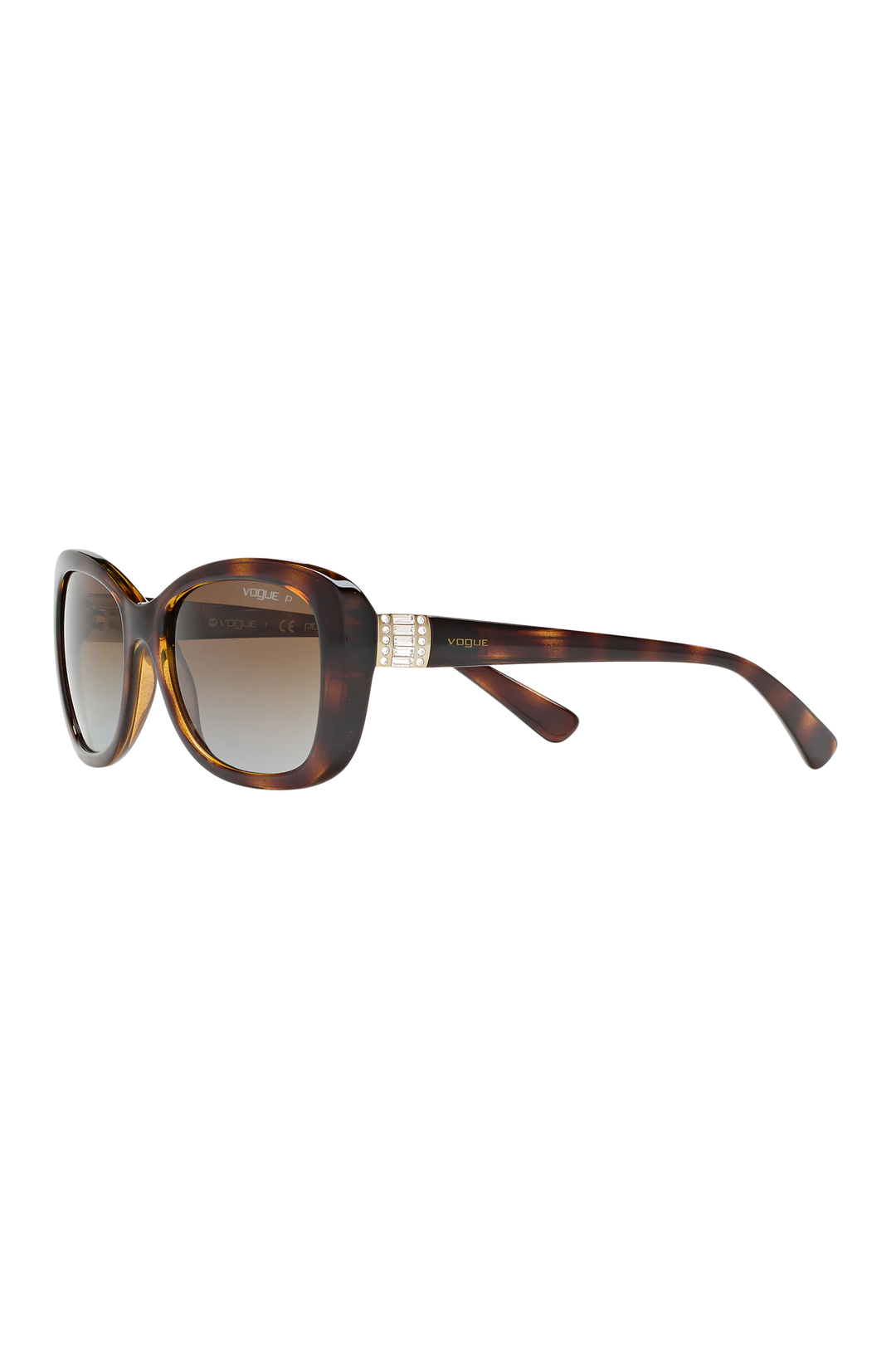 Vogue Brown Gradient Polarized Sunglasses
