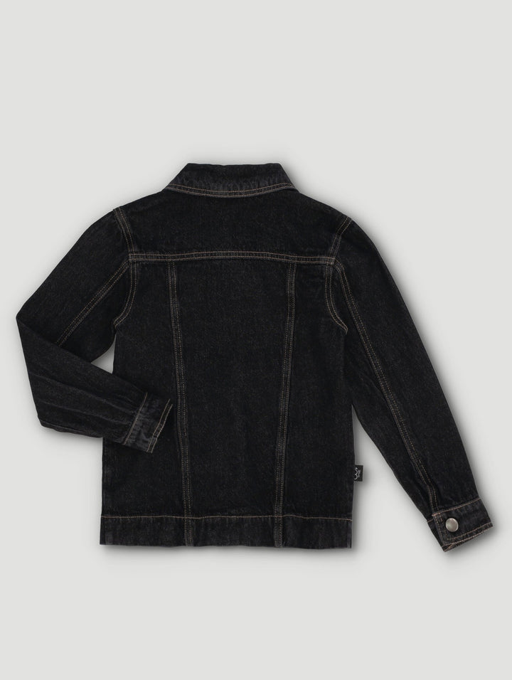 Pre-Boys Mickey Denim Jacket - Black