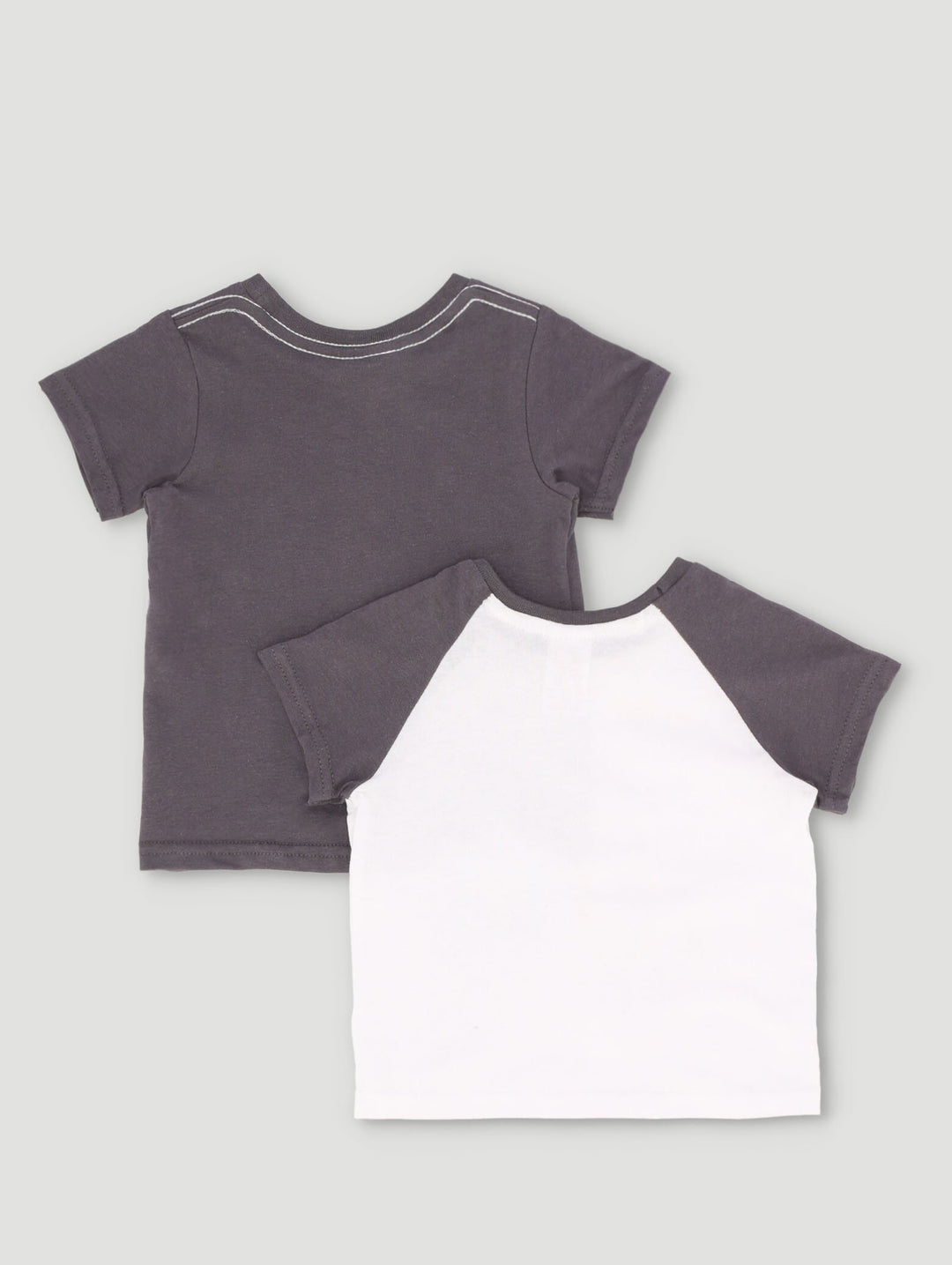 Baby Boys 2 Pack Animal Tees - Charcoal
