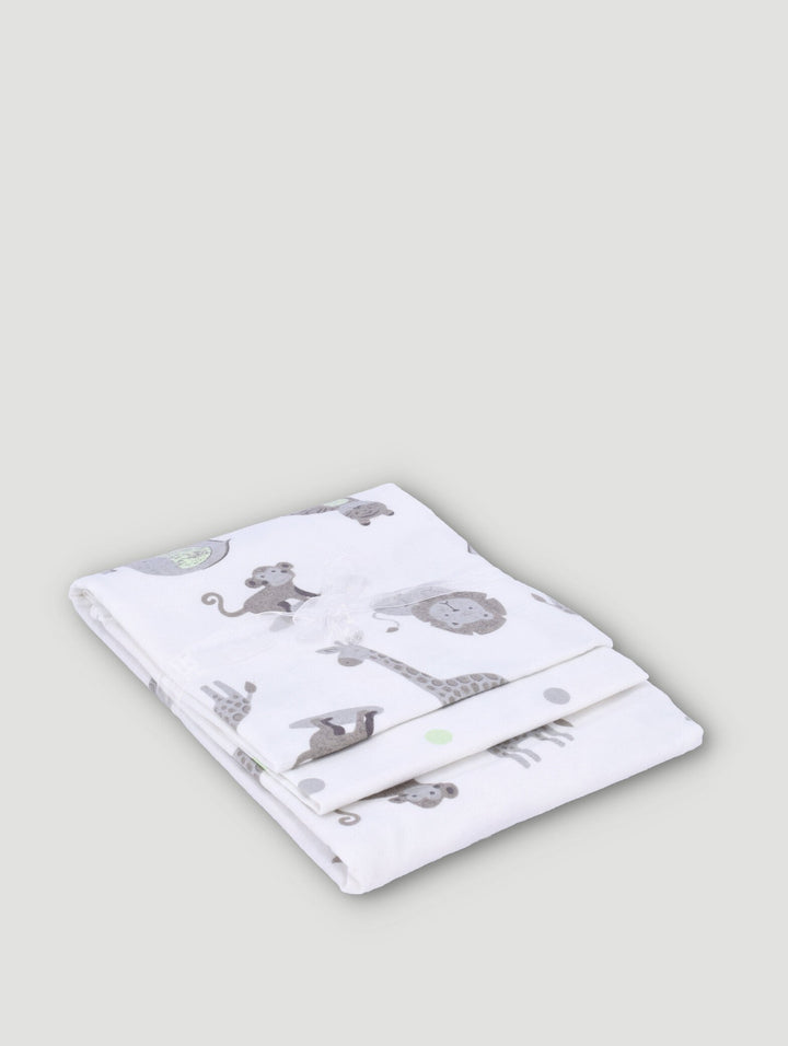 Baby Girls 2 Pack Animal Receivers - Grey