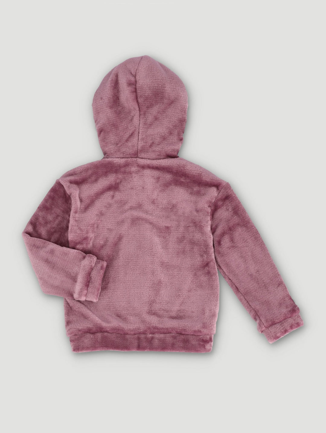 Pre-Girls Faux Fur Hooded Zip-Through Jacket - Mauve
