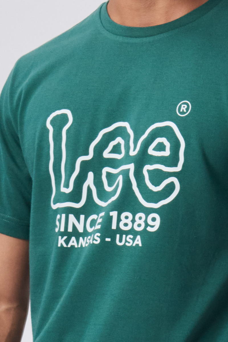 Outline Logo Tee - Green