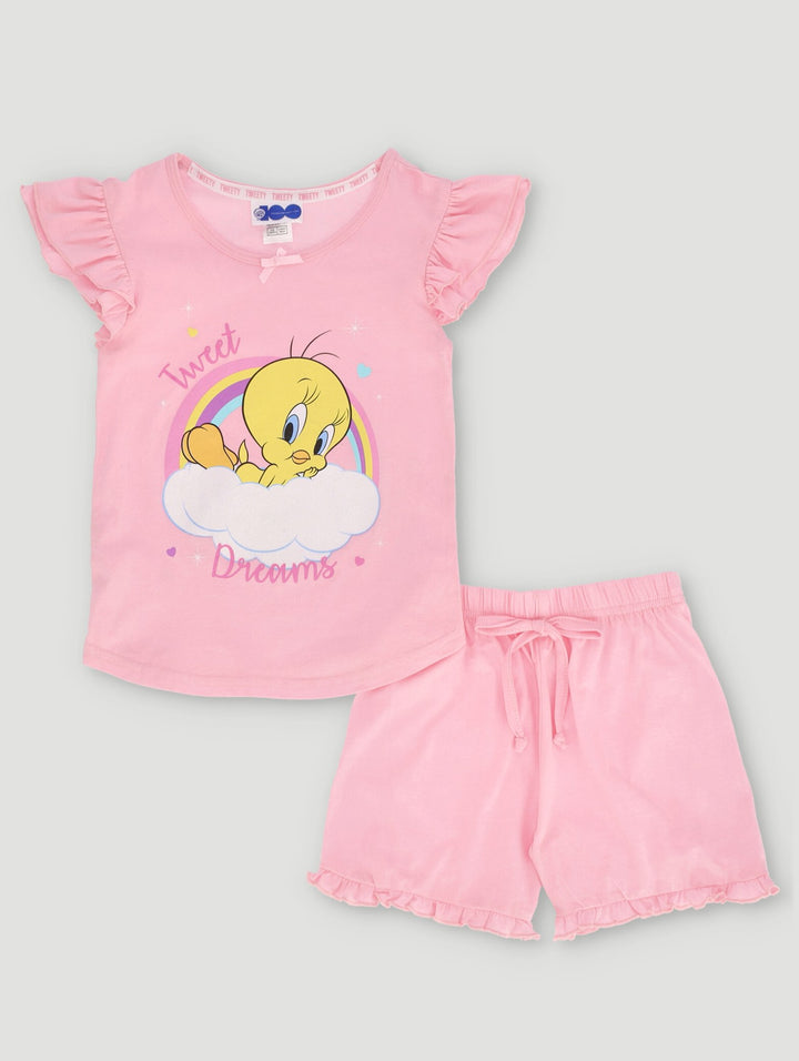 Girls Tweety Bird Sleep Set - Pink