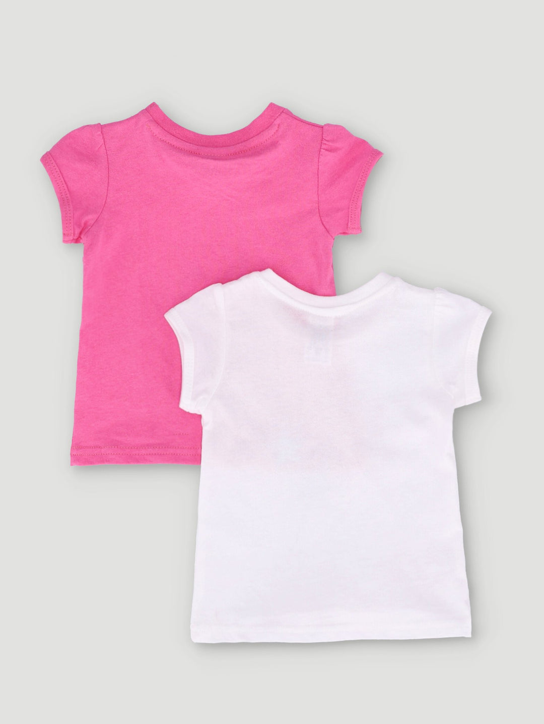 Baby Girls 2 Pack Unicorn Tops - Pink