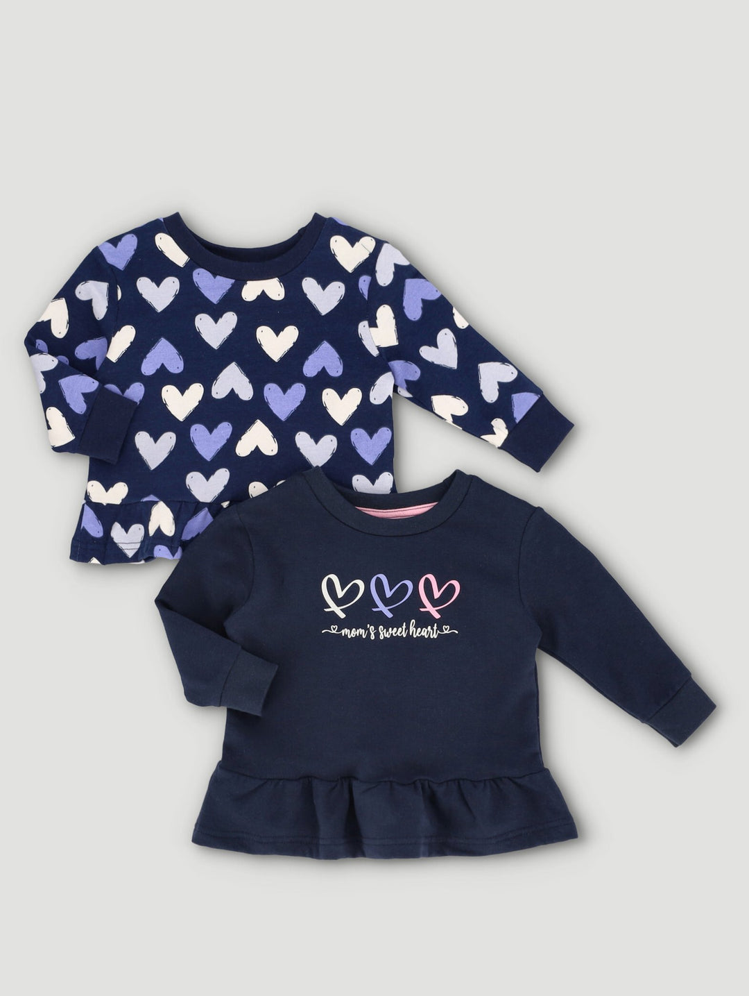Baby Girls Long Sleeve Top - Navy